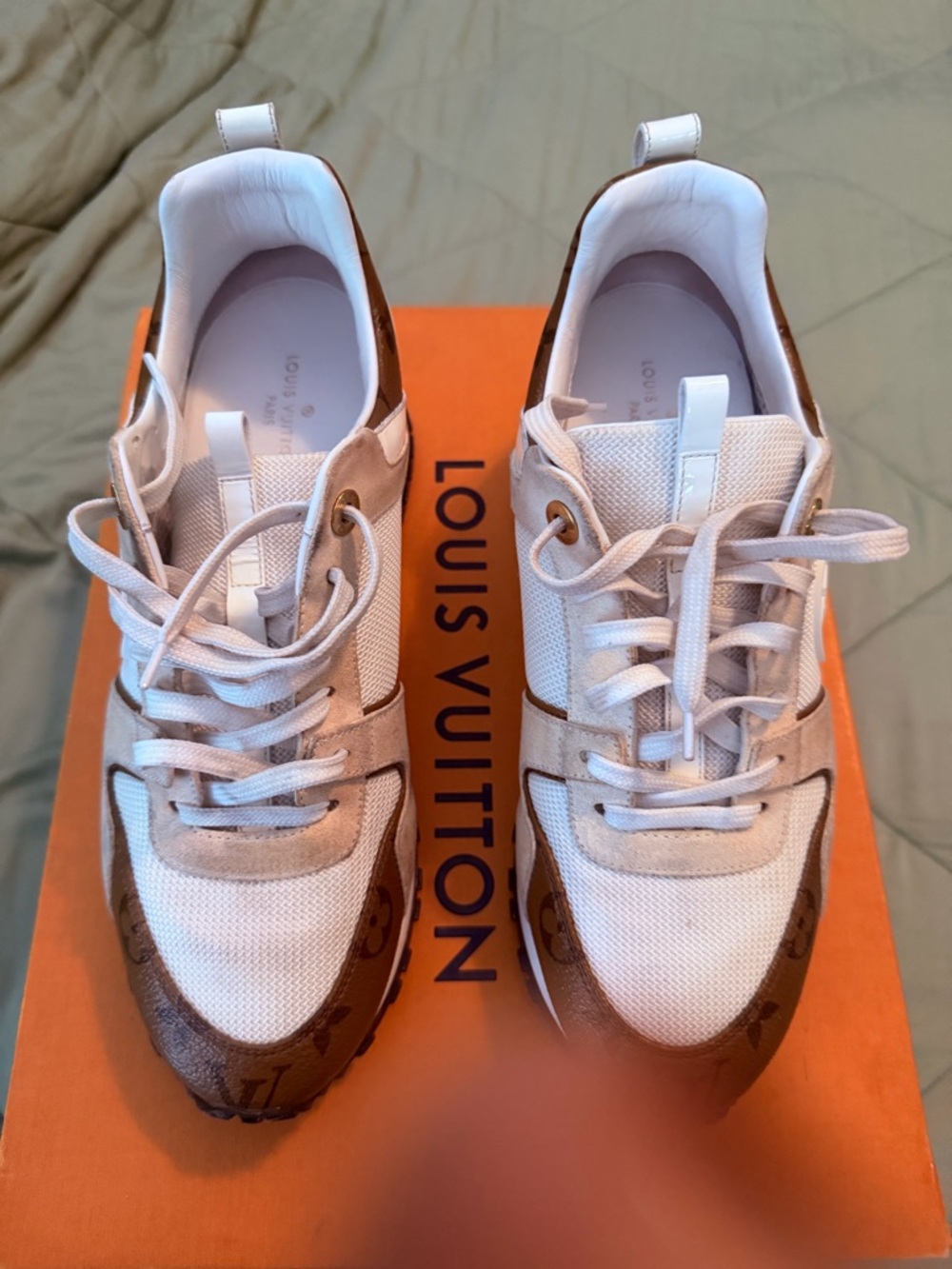 Louis Vuitton Calfskin Monogram Run Away 38 1/2